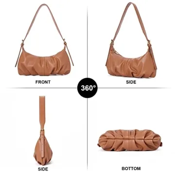 CLUCI Dumpling Shoulder Bag for Women - Vegan Leather Purse
