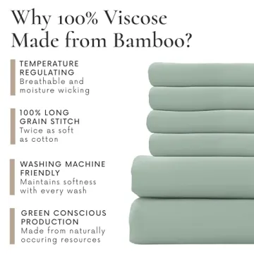 Cooling Bamboo King Size Cooling Sheets Set - Luxurious Comfort