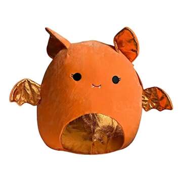Squishmallows Official Kellytoy 12 Inch Soft Plush Squishy Toy Animals (Tangie Orange Bat Halloween)