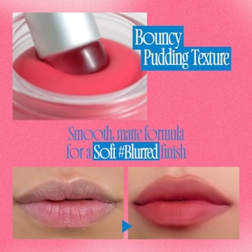 fwee Lip&Cheek Blurry Pudding Pot | D-Day | Makeup Blush, Buildable Lightweight, Multi-Use Soft Matte Finish | 5g