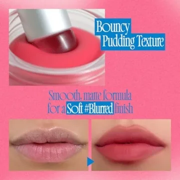 fwee Lip&Cheek Blurry Pudding Pot | D-Day | Makeup Blush, Buildable Lightweight, Multi-Use Soft Matte Finish | 5g