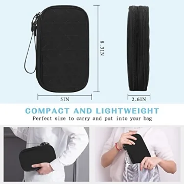 FYY Travel Cable Organizer Bag for Cables and Chargers