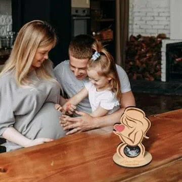 R HORSE Stylish Wooden Sonogram Photo Frame for Moms