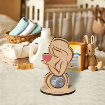 R HORSE Stylish Wooden Sonogram Photo Frame for Moms