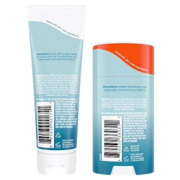 Lume Whole Body Deodorant Cream & Stick Bundle 72 Hour Freshness