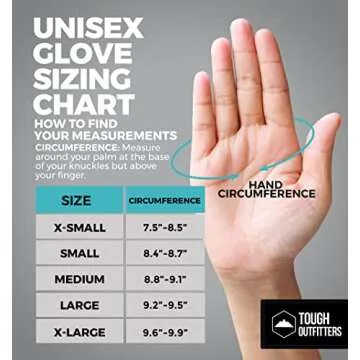 Tough Outdoors Winter Gloves - Waterproof Snow Gloves for Women and Men - Warm Womens and Mens Ski or Snowboard Gloves - Skiing & Snowboarding Gloves for Cold Weather - Small