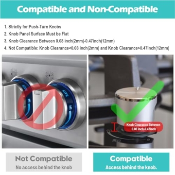 Stove Stoppaz Child Safety Guards - 5 Pack Knob Locks