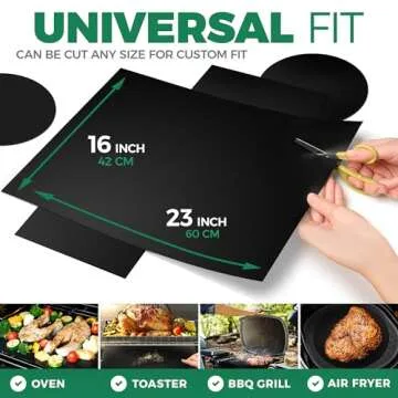 Heavy Duty Reusable Oven Liners for Easy Cleanup
