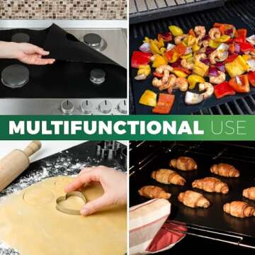 Heavy Duty Reusable Oven Liners for Easy Cleanup