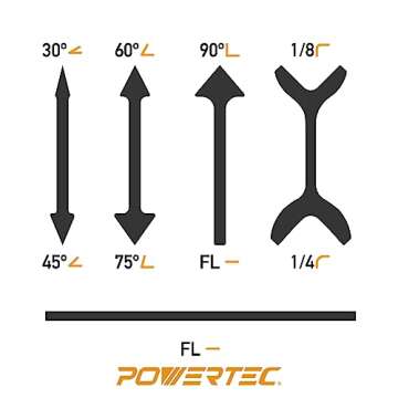 POWERTEC 21 Profile Sander, 10PCs Contour Sanding Grips with Woodworking Angle Sanding Pads for Conv...