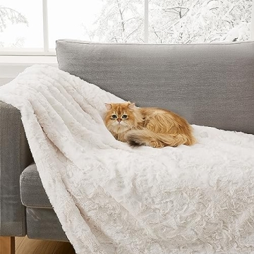 UGG Adalee Cozy Faux Fur Throw Blanket 50x70 Natural