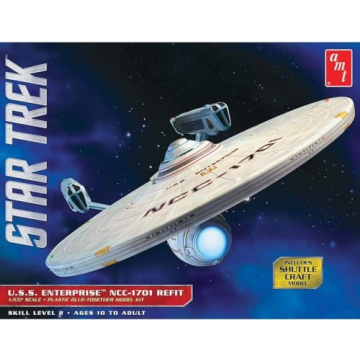 AMT Star Trek U.S.S. Enterprise Refit Model Kit 1:537 Scale