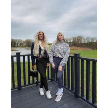 OQQ Women's 2 Piece Yoga Leggings Ribbed Seamless Workout High Waist Cross Over Athletic Exercise Leggings Black Army Green