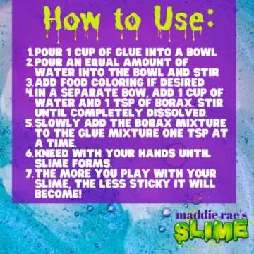 Maddie Rae's Clear Slime Glue - 1 Gallon Non Toxic, Immediate Shipping - The Clearest Slime Formula of Any Glue Brand for Slime Making Kit Supplies, Non-Toxic, Arts & Crafts, School Project, Gift
