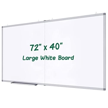 Large Magnetic Whiteboard with Easy Installation and Accessories