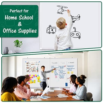 Durable Large Magnetic Whiteboard for Home and Office