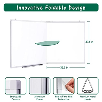 Durable Large Magnetic Whiteboard for Home and Office