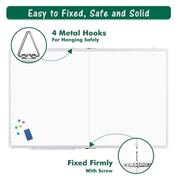 Durable Large Magnetic Whiteboard for Home and Office
