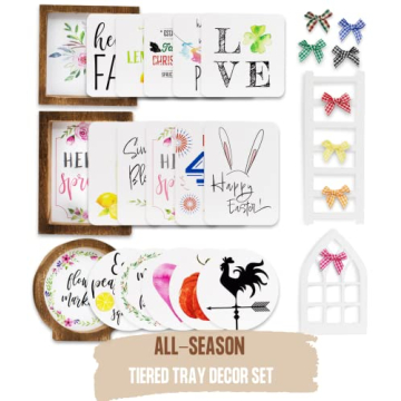 Ultimate Farmhouse Tiered Tray Decor Set for Year-Round Joy
