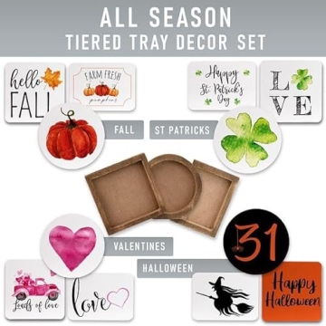 Ultimate Farmhouse Tiered Tray Decor Set for Year-Round Joy