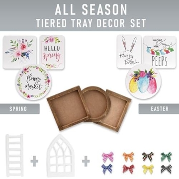 Ultimate Farmhouse Tiered Tray Decor Set for Year-Round Joy