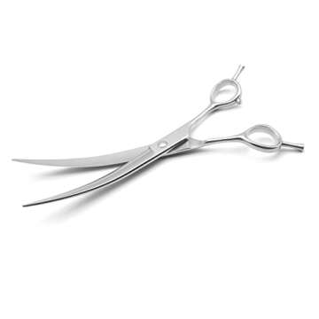 Chris Christensen Classic Series 7.5 in. Curved Dog Grooming Shears, Groom Like a Professional, Convex blade, Any Skill Level, Made From 440C Japanese Steel