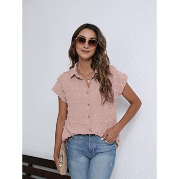 BOTHENIAL Women Button Down Shirts for Business Casual