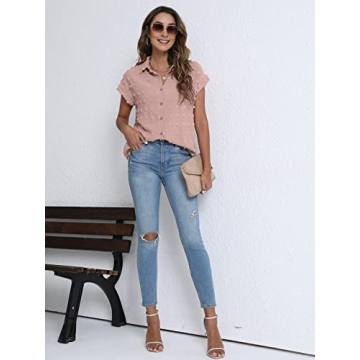 BOTHENIAL Women Button Down Shirts for Business Casual