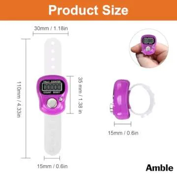 Amble 12 Pack Electronic Finger Counters for Smooth Counting