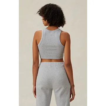 Shop Land Rover Women's Emblem Goddess Gray Tank Top