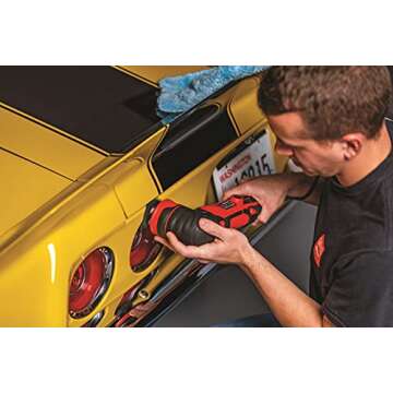 Griot's Garage 10908 G8 Mini Random Orbital Polisher – Variable Speed 700-Watt Dual Action Polisher –2” & 3” Backing Plates Provided – Remove Scratches, Swirls, Oxidation & More In Tight Areas