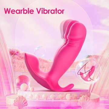 Wearable G Spot Dildo Vibrators - App Remote Control Panty Mini Vibrator with 10 Vibration Modes