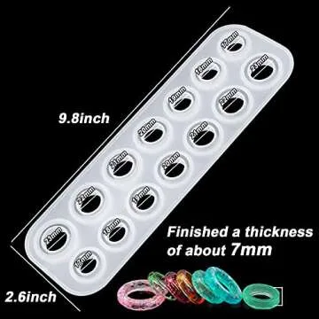 Silicone Ring Molds for Epoxy Resin - Create Custom Jewelry