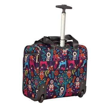 Lily Bloom Designer 15 Inch Carry On - Weekender Overnight Business Travel Luggage - Lightweight 2- ...