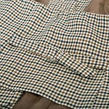 Belle Poque Women's Vintage Palid Business Dress Suits Vest Button Down V Neck Waistcoat(Plaid,S)