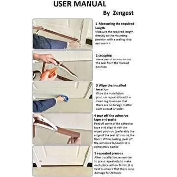 Zengest Door Strip Bottom Seal for Energy Saving