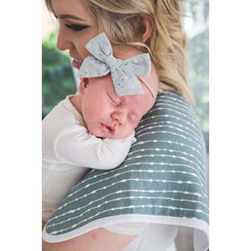 Copper Pearl Baby Burp Cloth Small 21''x10'' Size Premium Absorbent Triple Layer 3-Pack Gift Set 'Autumn'