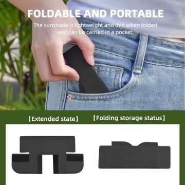 BRDRC Screen Sun Hoods Sunshade Cover Accessories for DJI Osmo Pocket 3