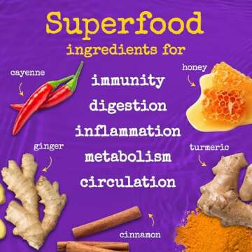 Organic Wellness Shots - Improve Digestion & Immunity - 12 Bottles