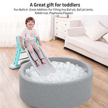 Star Ball Pit Balls Pack - 100 Non-Toxic Kids Play Balls