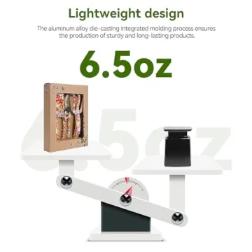 FLORA GUARD 3 Piece Aluminum Garden Tool Set in Red