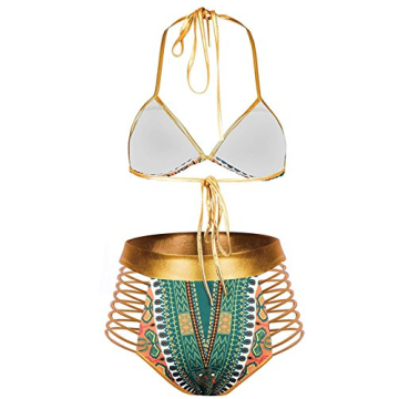 Tribal Metallic Bikini Set for Women - Stylish Swimwear