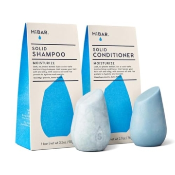 HiBAR Moisturize Shampoo & Conditioner Set for Frizzy Hair