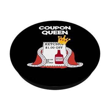 Coupon Queen PopGrip - Stylish Mobile Accessory for Savvy Shoppers