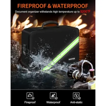Noiposi Fireproof Document Organizer for Essential Storage