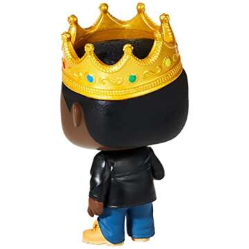 Funko Pop Rocks: Music - Notorious B.I.G. with Crown Collectible Figure - Ideal for Collectors and M...