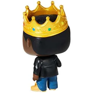 Funko Pop Rocks: Music - Notorious B.I.G. with Crown Collectible Figure - Ideal for Collectors and M...
