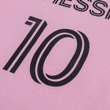 Cnins Soccer Baby Shirts Pink Mia-mi Toddler Soccer Onesie for Boys #10 Infant Soccer Uniform for Girls (CIMA,18-24M)