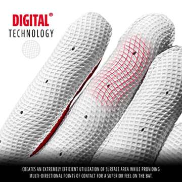 Franklin Sports MLB Batting Gloves - Youth 2nd Skinz for Baseball/Softball