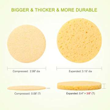 Natural Facial Sponges for Deep Cleaning and Exfoliation